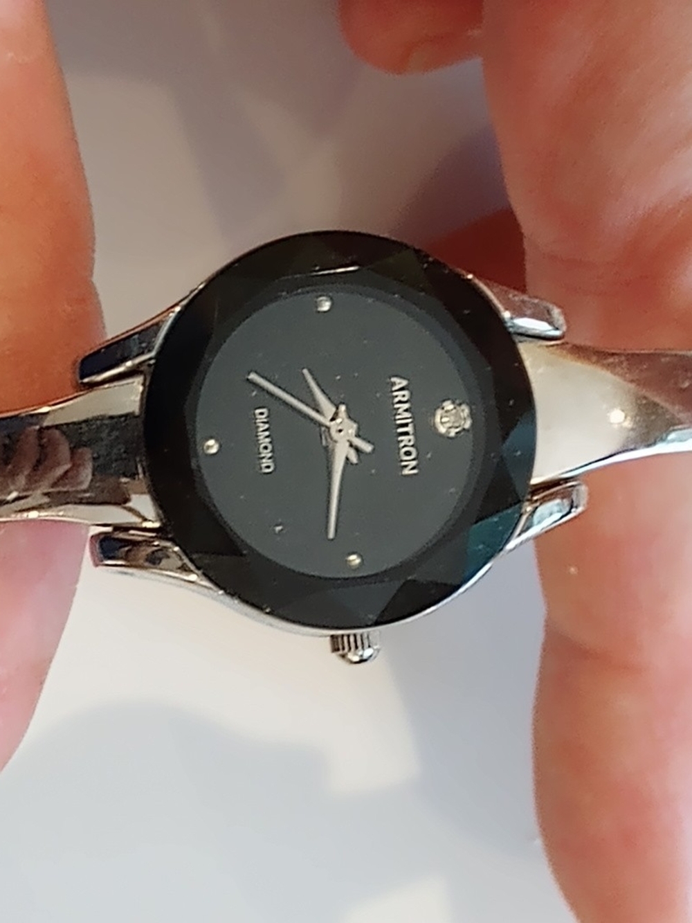 Armitron Black Faceted Crystal Women's Watch